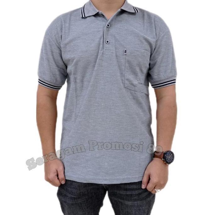 DY10 - Kaos Kerah Polo Polos Pria / Kaos Kerah Wangky Bapak Bapak / Atasan Baju Kaos Ada kantong sak