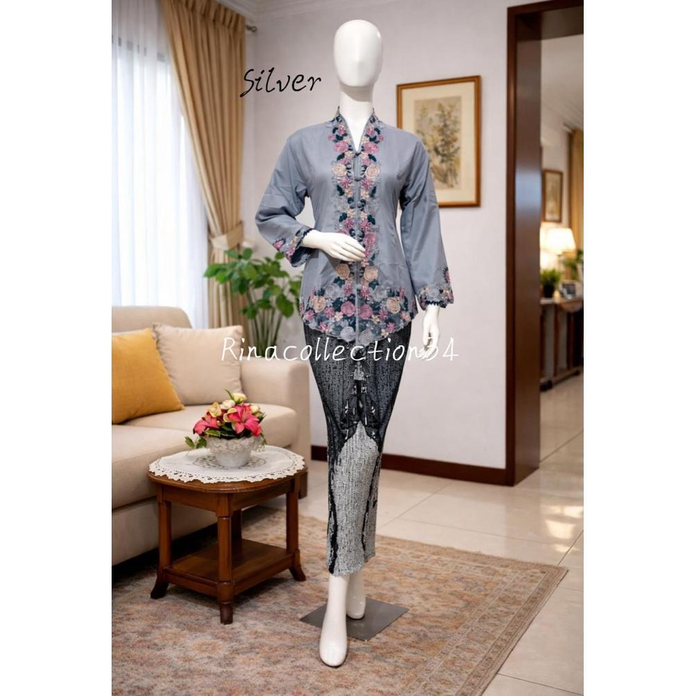 TERBARU kebaya encim. kebaya encim panca warna. kebaya encim bordir. kebaya Betawi. kebaya seragam