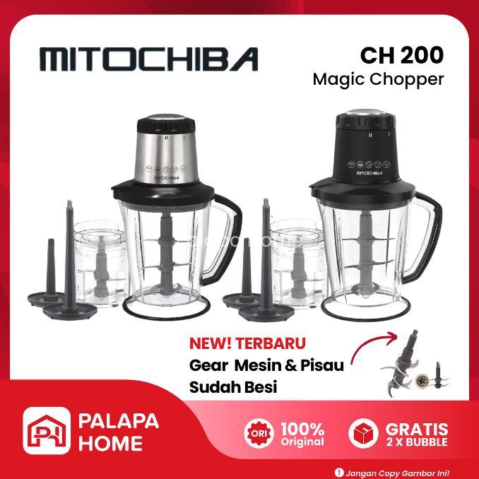 Mitochiba Chopper Ch 200 2 Liter | Blender Daging Mito Ch200 Coper Bumbu Triple Blade Food Processor