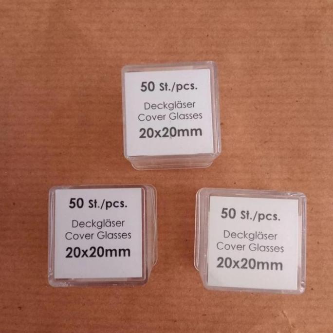 cover glass 20x20 assistent isi 50