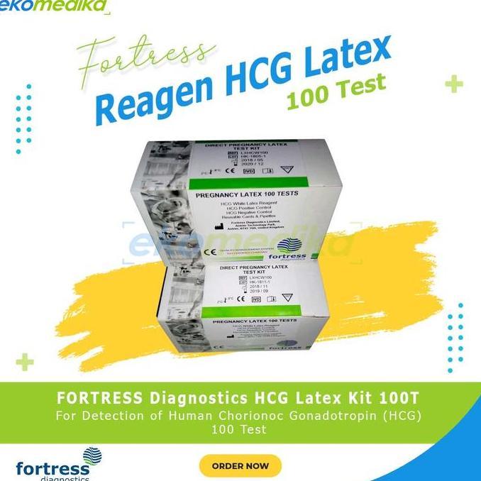 Reagen HCG Latex Kit 100 Test Fortress Diagnostics