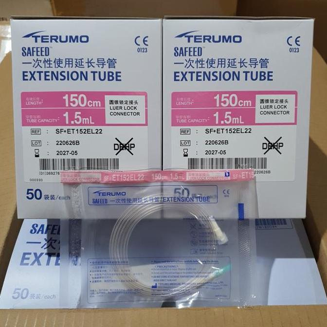 Extension Tube TERUMO 150cm Luer Lock Connector