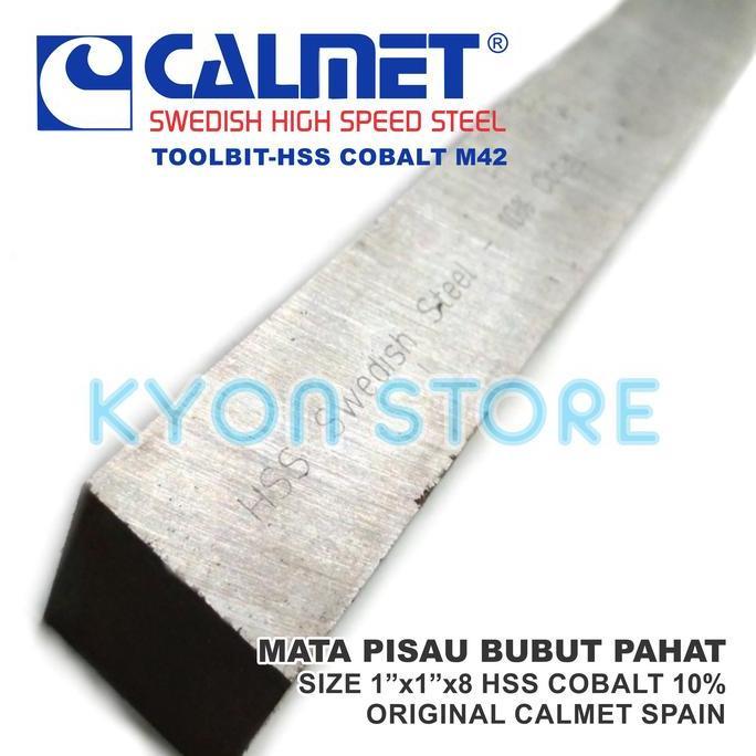 Mata Pisau Bubut Pahat Size 1X1X8 Hss Cobalt 10 M42 Calmet Swedish Forsale