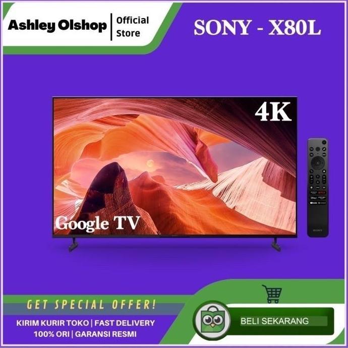 TERLARIS TV SONY BRAVIA 85 INCH X80L SONY KD-85X80L 4K GOOGLE TV 85X80L