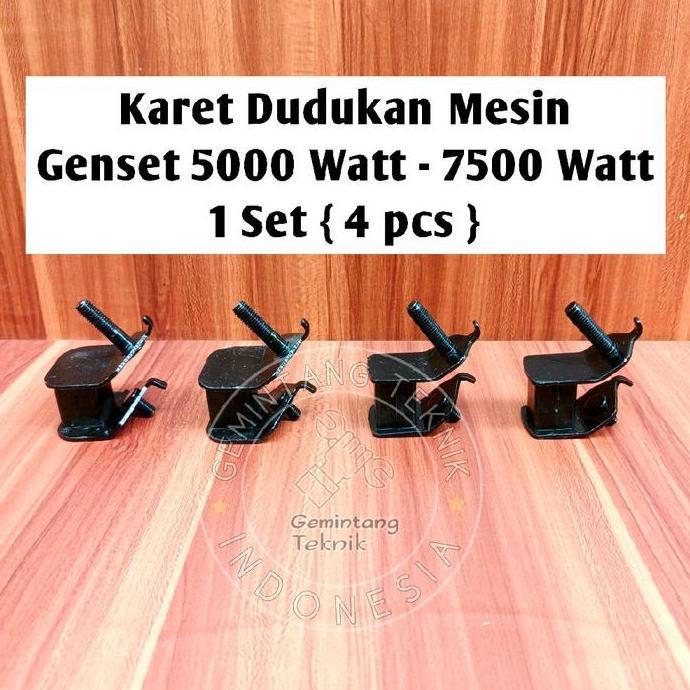 ENGINE MOUNTING GENSET 5000 WATT - 7500 WATT 1 SET ( 4 PCS ) / KARET DUDUKAN MESIN GENSET 5000 WATT 