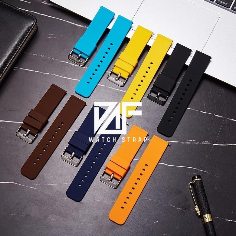 STRAP JAM TANGAN ORIGINAL BAHAN SILIKON SILICONE LEMBUT Strap Tali Jam tangan  Fossil SILICONE Ukura