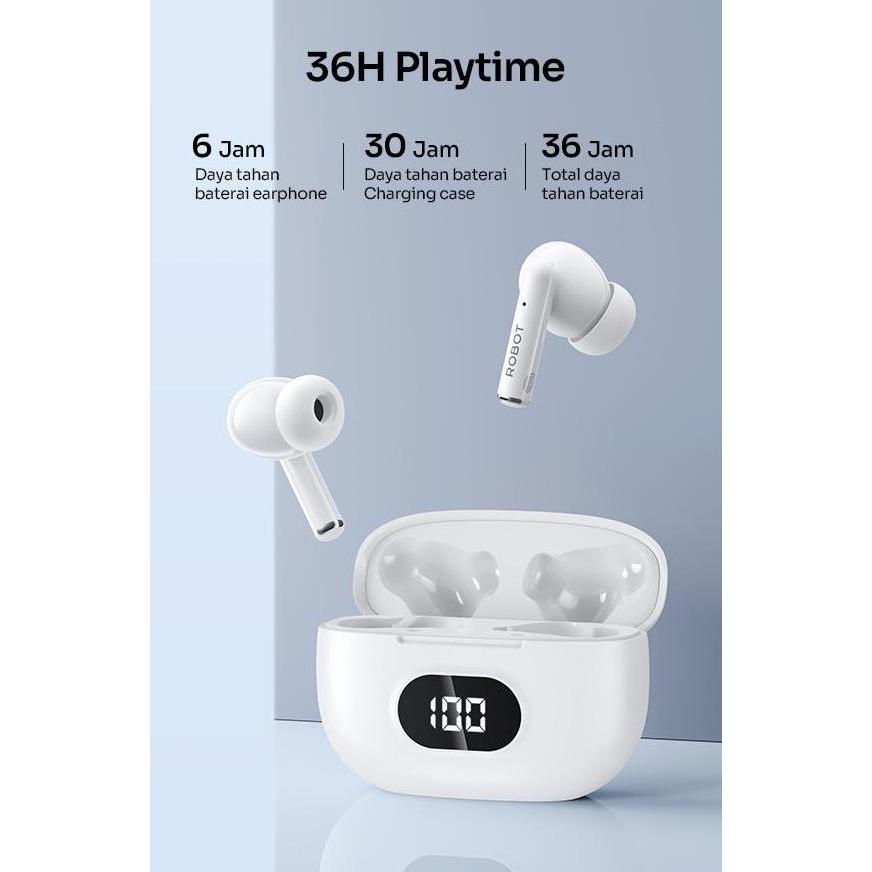 Lansungkirim- Robot Airbuds T70 Led Wireless Earphone Bluetooth Tws - New T50 T80