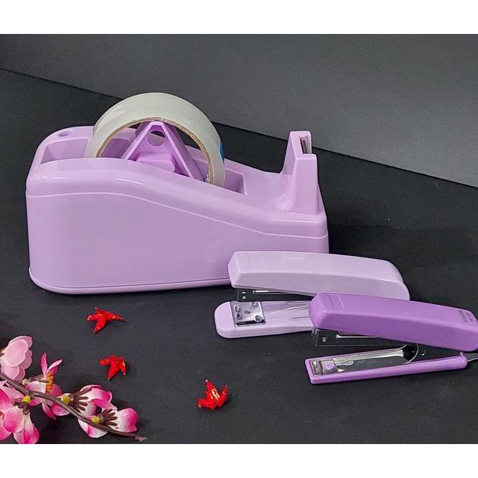 Cod,Aja- 1 Pcs Tape Dispenser Etona 3300 ! Cakepppp Ungu /Pink