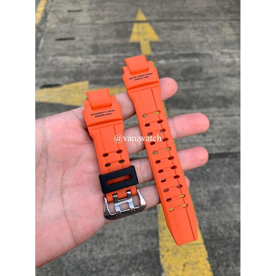Strap CASIO GSHOCK GA 1100-4A GA 1000-4A GA 1000 ORANGE ORIGINAL Holder Hitam