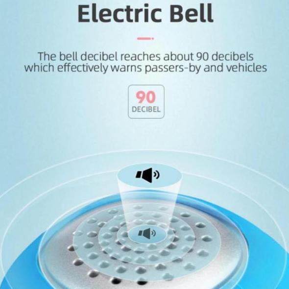 Lengkapbos- Rockbros Bell Sepeda Anak Bel Sepeda Elektrik Mode Ringtone