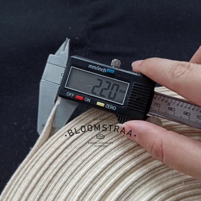 Ready Roll Webbing Katun Tebal Bintik 40mm 4cm Cotton Webbing 40 mm Tali Tas