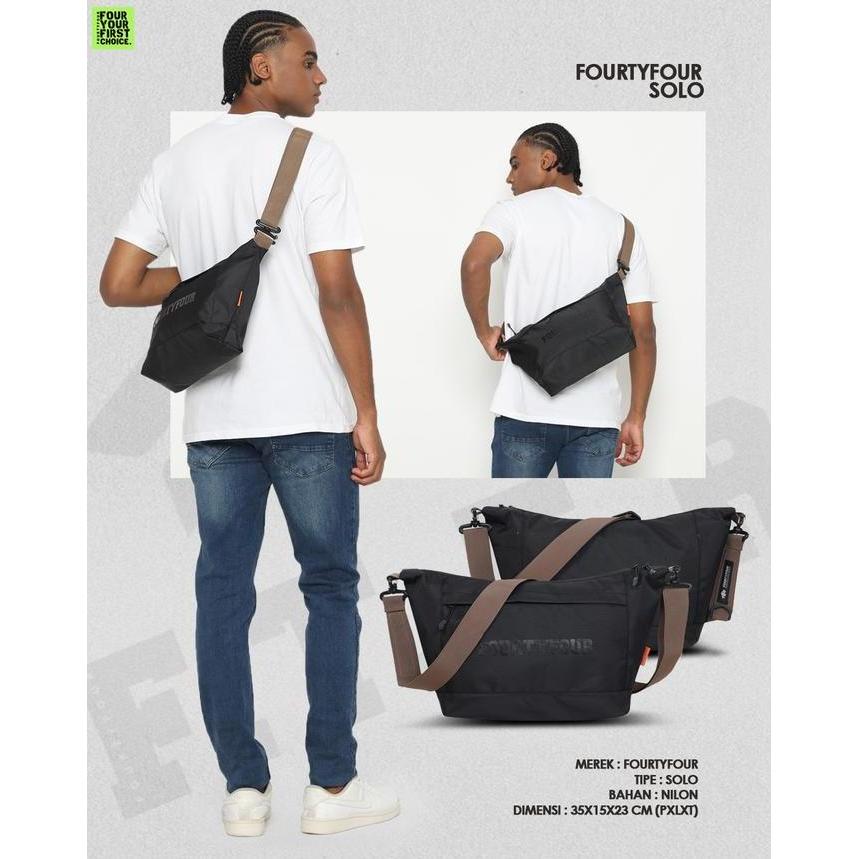Tas Selempang Minimalis Fourtyfour Solo Tas Selempang Pria Wanita Casual Premium Sling Bag