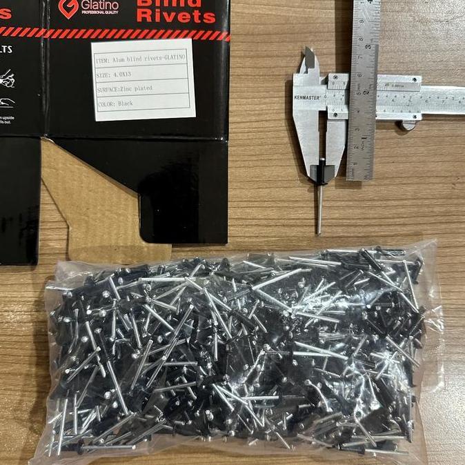 Paku Rivet Warna Blind Rivet 550 Black Brown White 4 MM x 12,7 MM
