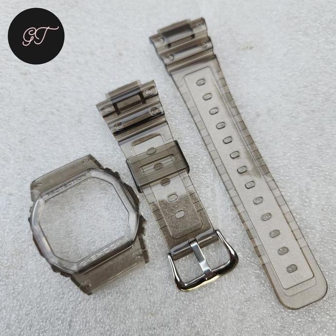 Bnb Bezel Strap DW-5600/DW-5700/DW-5000/GW-B5600/GWX-5600 Jelly Smoke