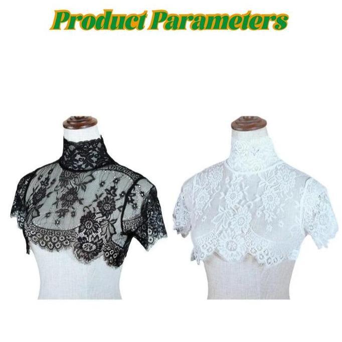 BOWTEKH Lace Kerah Penutup Kerah Palsu Renda Premium Dengan Fitur Brokat Renda Cocok Untuk mencocokk