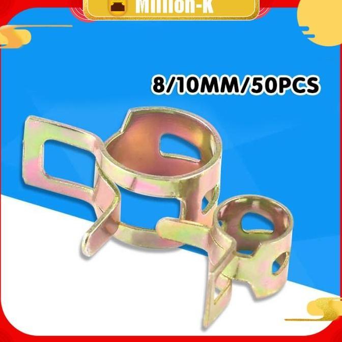 ZHURATMI 50pcs Klem Penjepit Selang Bensin Clamp Fastener / Klip Selang Bensin / Klem Clamp Hose Pen