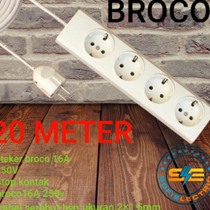 Broco Stop Kontak Kabel Panjang Sampai 20 Meter