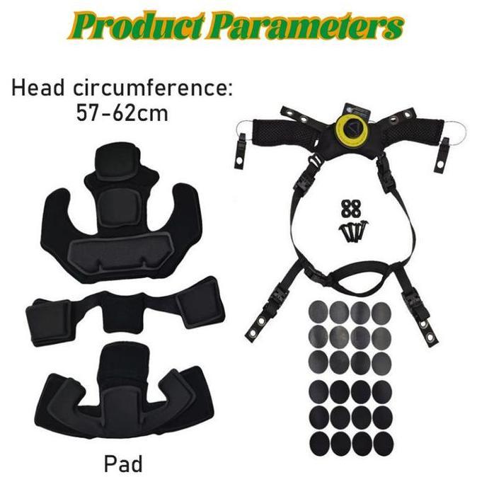 MEMATRI Busa Helm FMA Tactical Import Tali Helm Taliputar Helmet Full Set Wendy Busa Tactical Helm P