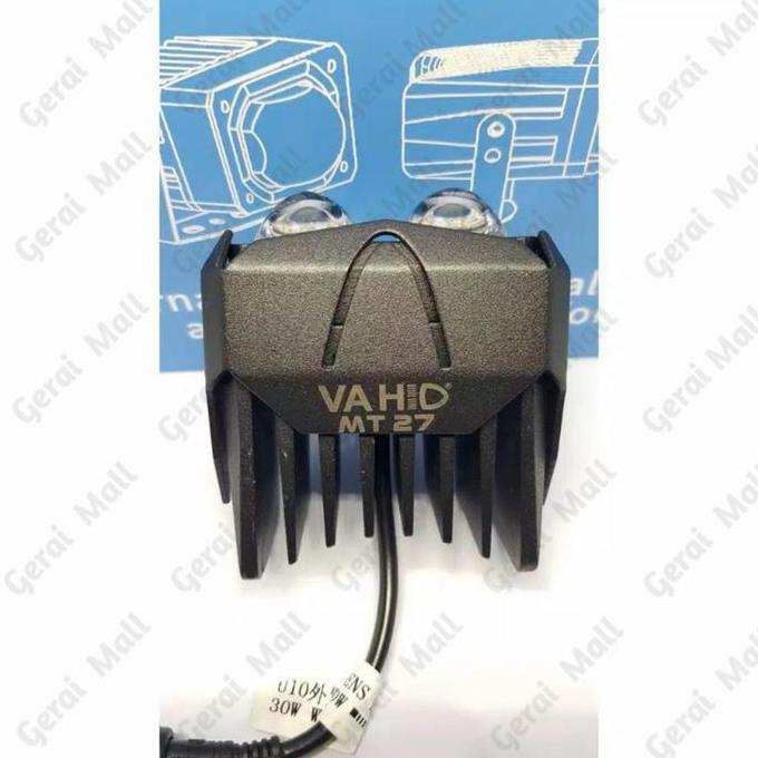 lampu led sorot tembak motor MT-27 VAHID 2 warna putih kuning