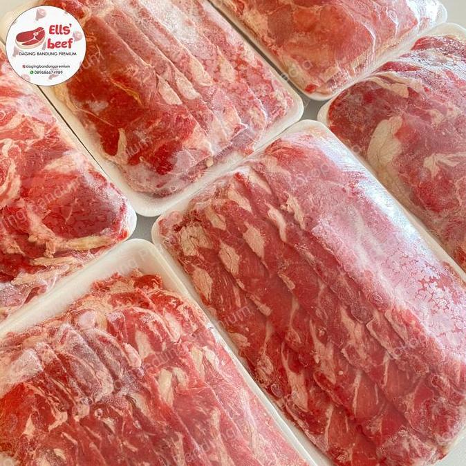 SAFRINAAAA5 - US BEEF SLICE NO TRIM / DAGING YOSHI 1KG