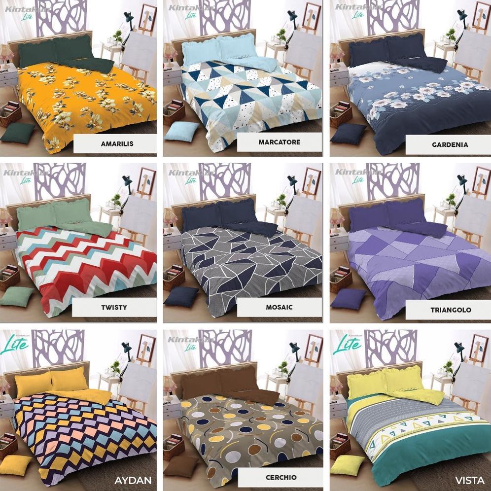 Bedcover Set LITE Kintakun Sprei Rumbai & Sprei Flat