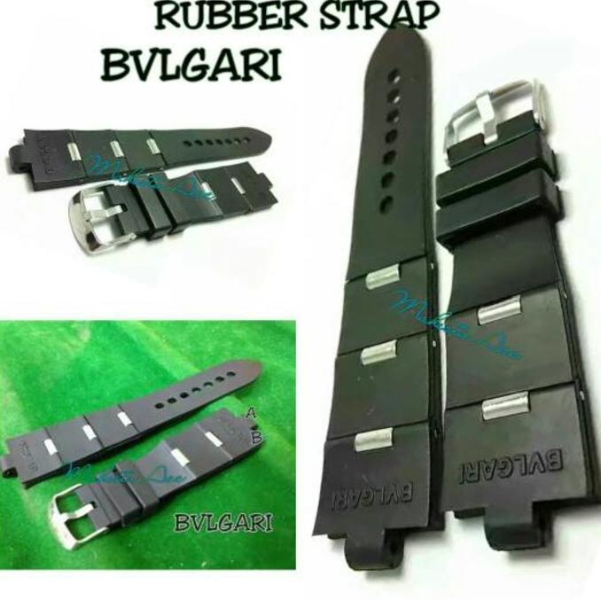 Tali Jam Tangan BVLGARI Rubber Strap/Strap Watch BVLGARI Rubber aksesoris jam
