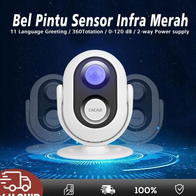 Selamat Datang Sensor Gerak Otomatis Bel Sensor Pintu Masuk Alarm Rumah Anti Maling