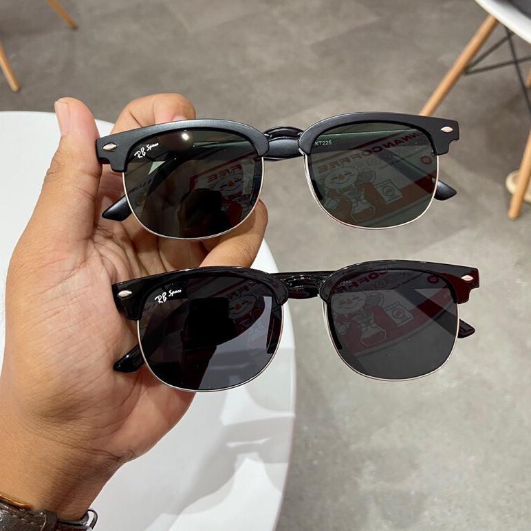 Grade Ori Kacamata Kotak Clubmaster Kacamata Anti Uv Unisex