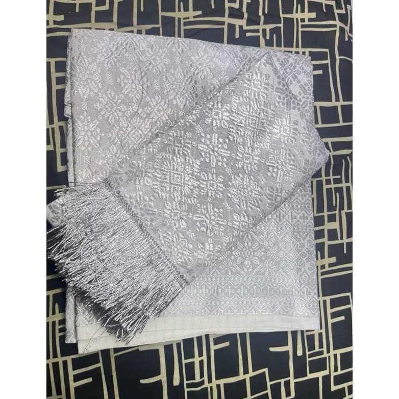 Diskont Songket Lilit Batik Selendang/Songket Motif/Songket Palembang/Bawahan Kebaya Pesta Warna Nav
