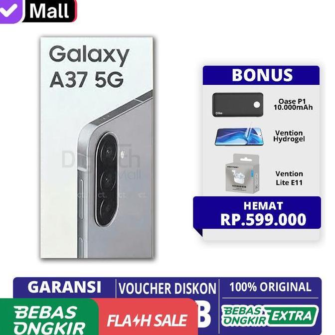 bariyahseller51 - samsung galaxy a37 5g 8/256gb 8/256gb nfc garansi resmi [ bukan a26 a36 ]