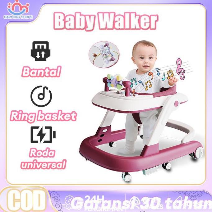 Jresome.Idde - [Cod]Baby Walker Lipat Untuk Belajar Berjalan - Roda Bayi Kereta Bayi Toys Anak-Anak 
