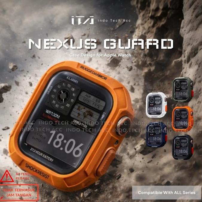 Soft Case Nexus Guard for Apple Watch Series Ultra 3/2/1 & Series 11/10/9/8/7/6/5/4/SE3/SE2/SE1 Bump