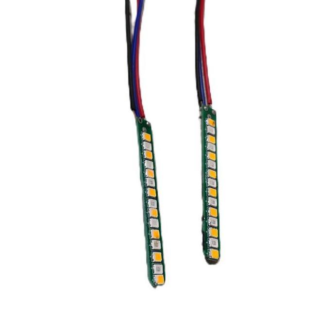 TERLARIS LED SEIN DRL 2IN1 RUNNING KUNING SENJA BIRU MOTORCYCLE
