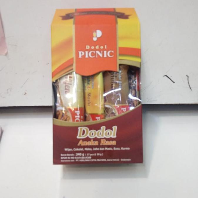 Foodx- Dodol Picnic Aneka Rasa Wijen, Cokelat, Moka, Jahe Dn Madu, Susu Kurma