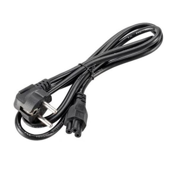 NICLIWITU Kabel Power Adaptor Laptop 3 Lubang - Kabel Charger Laptop Notebook Netbook dengan Bahan T