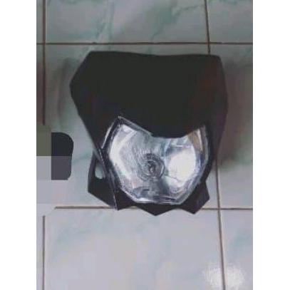 TERLARIS!! HEADLAMP REFLEKTOR BATOK LAMPU KLX BF DTRACKER BF SET ORINAL 2