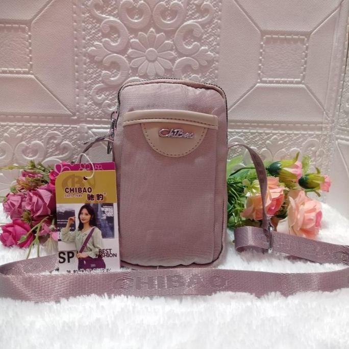 TAS SELEMPANG MINI POUCH HP CHIBAO IMPORT 1667 Kanvas Wanita Canvas