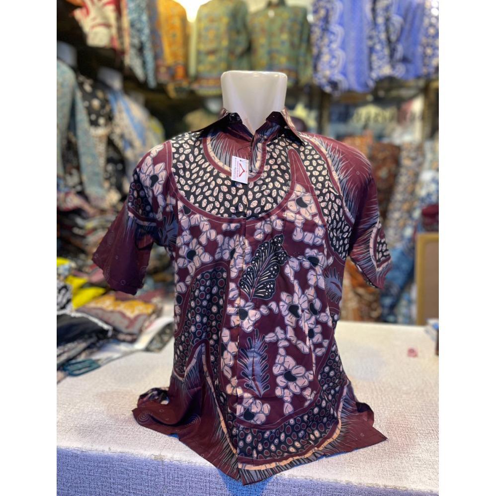 Grosir Batik Cowo / Batik Katun Mikro / Batik Cowo Lengan Pendek / Batik Katun / Batik Palembang / B