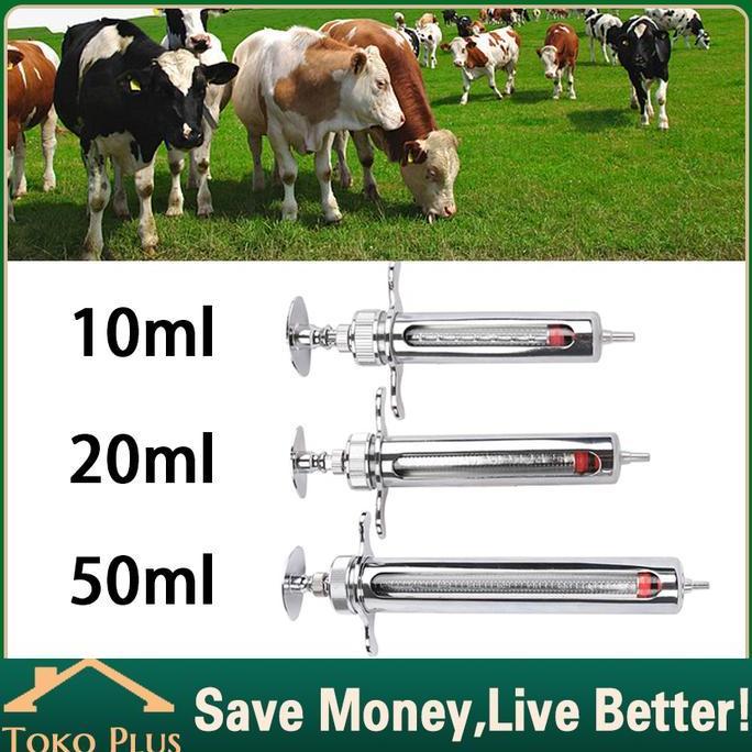 BETALAV Jarum Suntik Hewan Stainless 50ml Suntikan Tanpa Jarum Syringe
