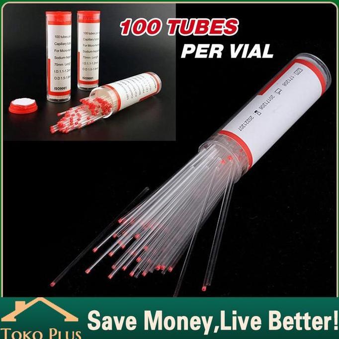 BETALAV Tabung Hematokrit Hematocrit - Tabung Mikro Kapiler Hematokrit Tube