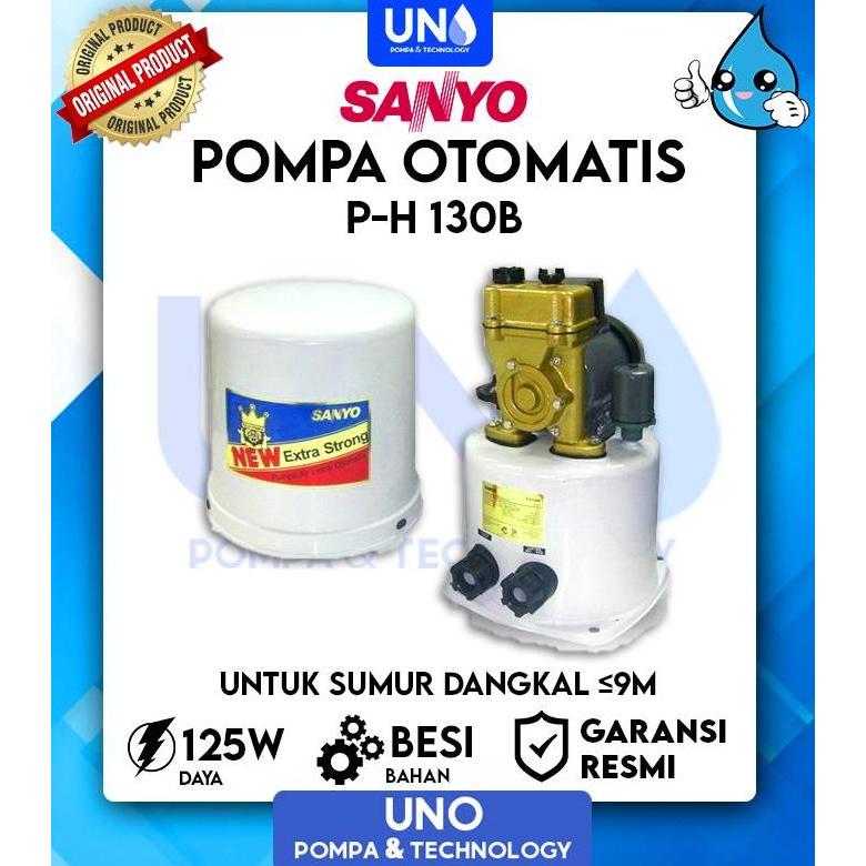 Pompa Air Sumur Dangkal Otomatis / Auto Sanyo Ph 130 B / Ph130B