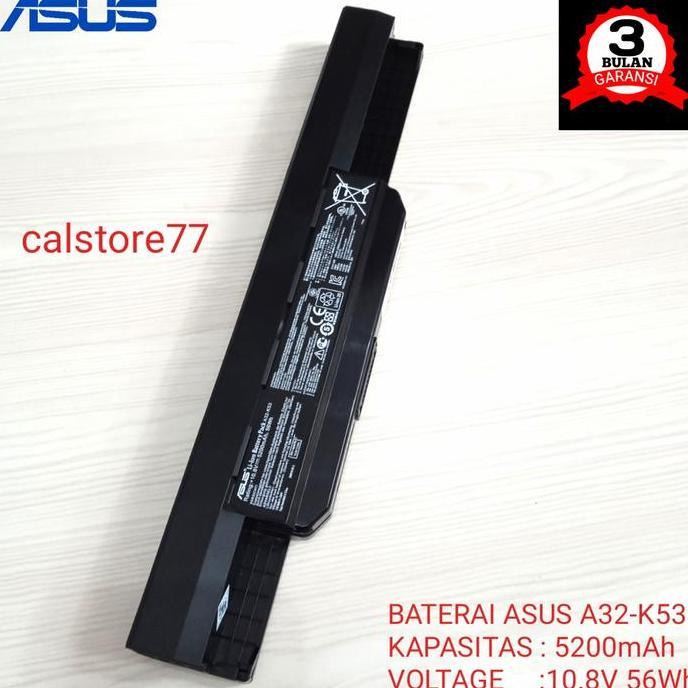 TERBARU - Baterai Laptop Asus A43s A32-K53 K43U X44H K53BY K53E K53F K53SJ ORI