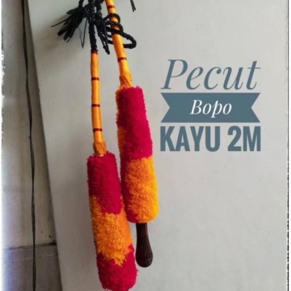 4.4 Pecut Bopo 2 Meter Jumbo / Mainan Anak Pentas Jaranan Jaran Kepang Kuda Lumping / Cambuk Baronga