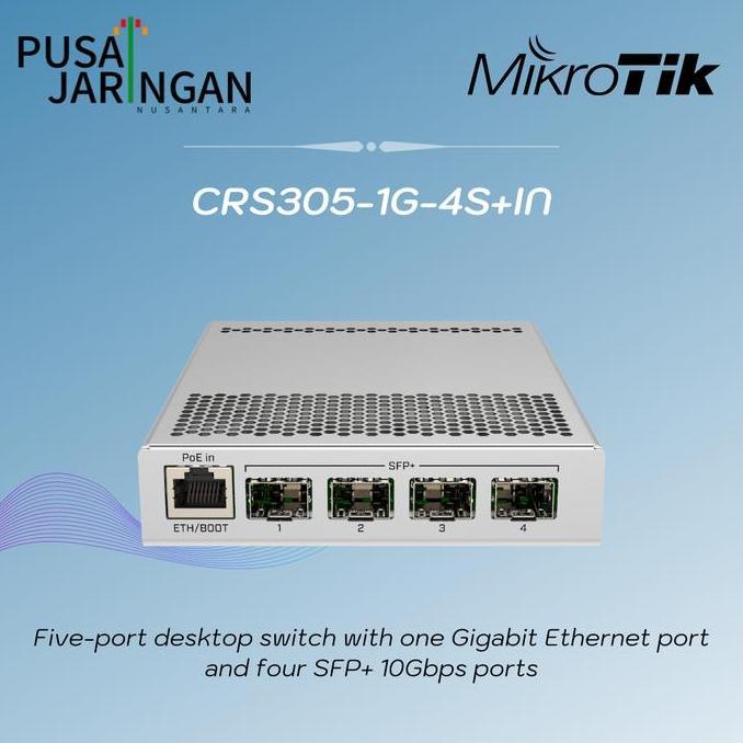 Mikrotik CRS305-1G-4S+IN Cloud Router Switch 1 Gigabit + 4 SFP+ 10Gb