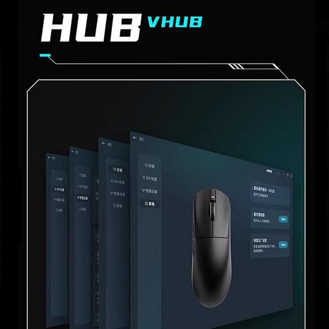 Lengkapjaminan- Vgn Vxe R1 Se+ Se Plus Wireless Gaming Mouse Triple Connection