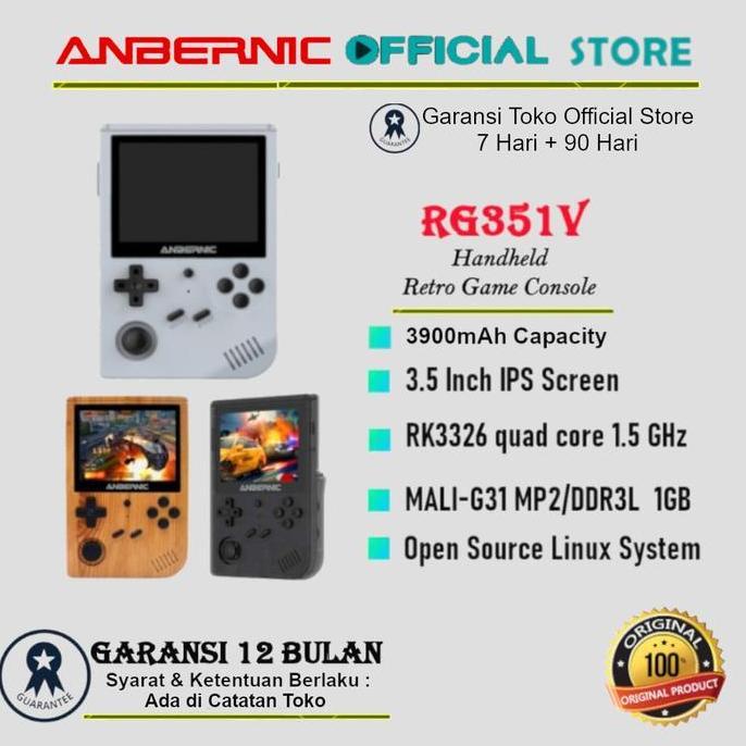 Ivacoss99 - ANBERNIC RG351V Retro Game Console Handheld Linux System IPS Screen