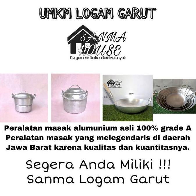 Stufato- Wajan Besar Ukuran 50 Cm Alumunium Garut  Kuali Besar Anti Lengket Kitchenware