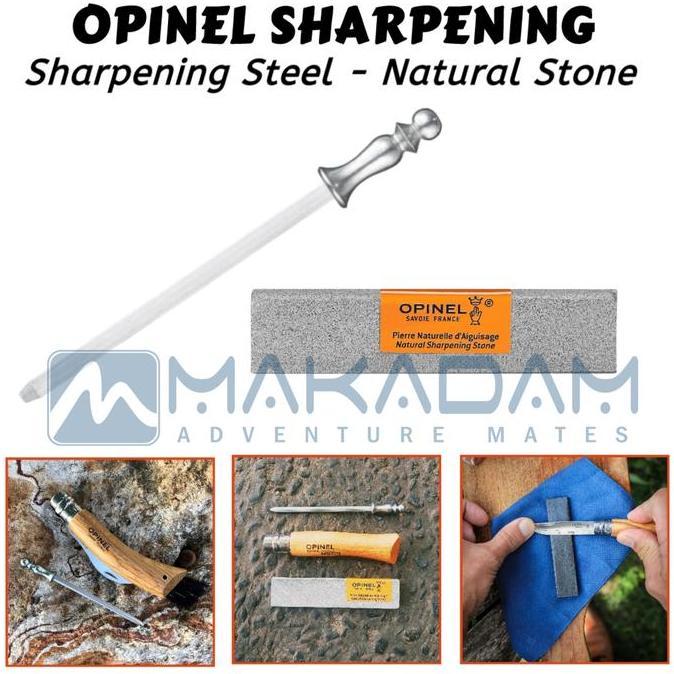 NEW Opinel sharpening steel pengasah pisau asahan stik besi opinel