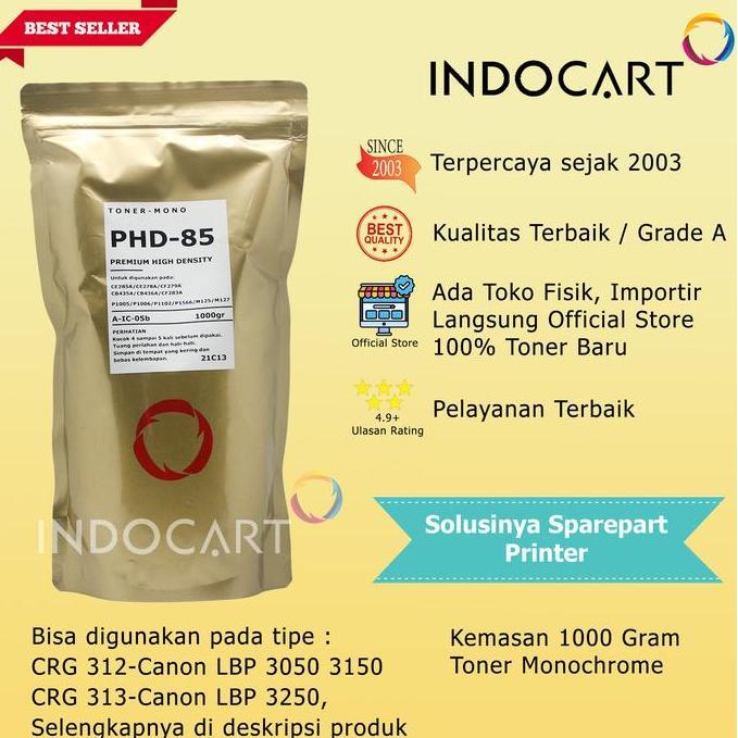 Kantorlengkap- Serbuk Toner Phd-A-Crg 31 313 35 36 38 337-Canon Lbp 6030-1Kg