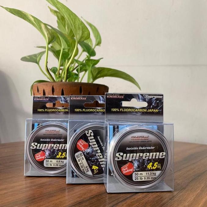 Jaaminkwalitas- Senar Leader Kamikaze Supreme Fluorocarbon 50 Meter
